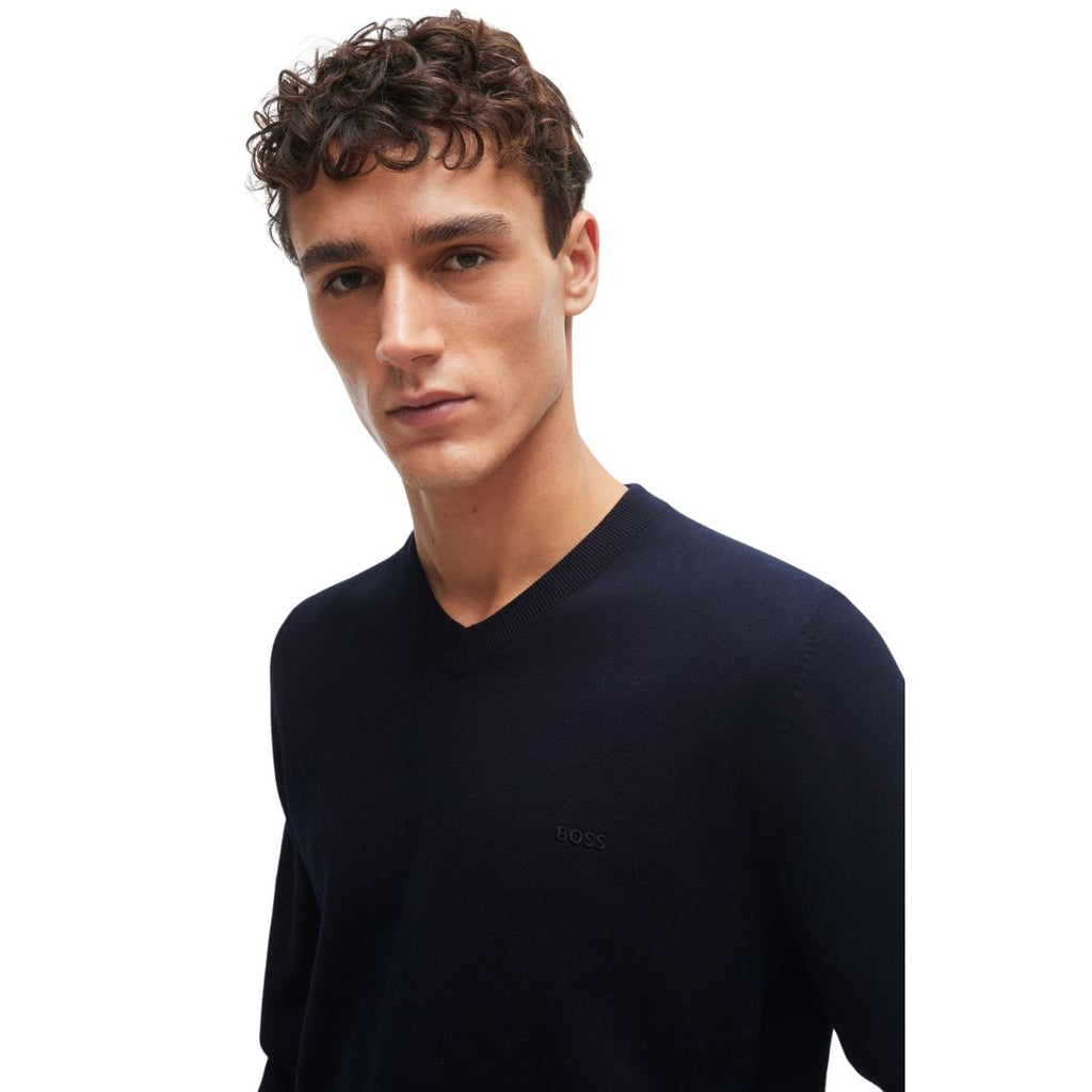 Pacello-L Knitted V-Neck Jumper 50506042