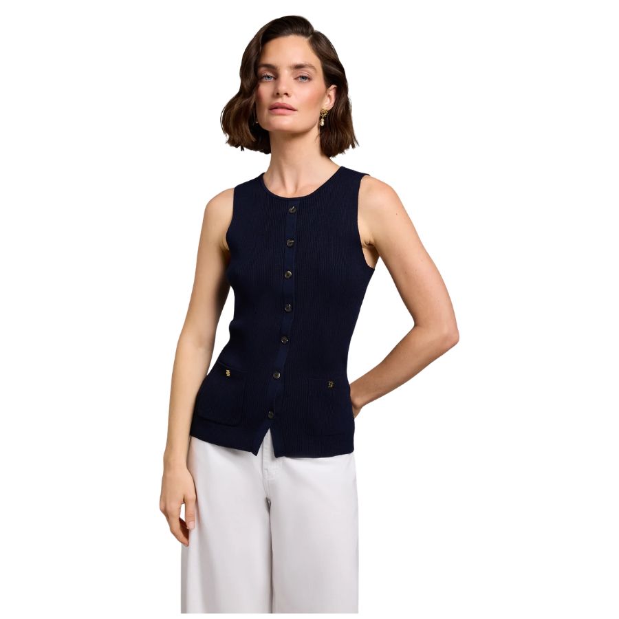 Aubrey Knitted Womens Tank Top