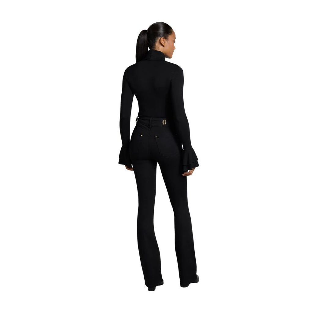 Supersoft fluted Roll Neck Womens Top
