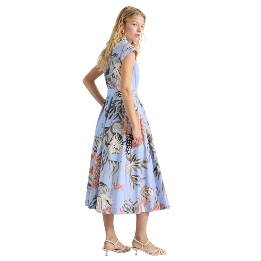 Padana Floral Stretch Cotton Womens Shirt Dress 2613221202200
