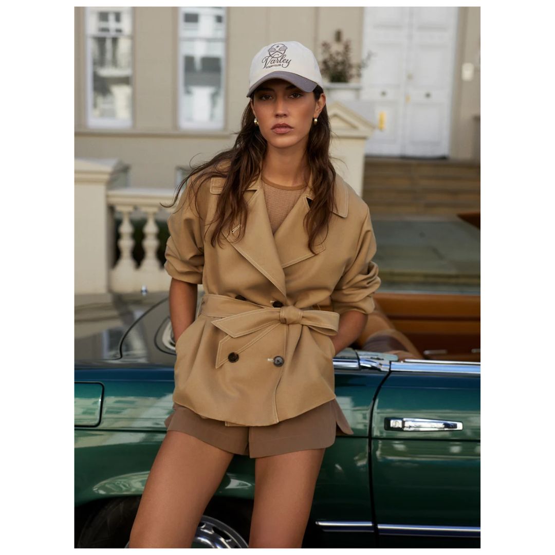 Maddox Womens Short Trench Coat VAR03329