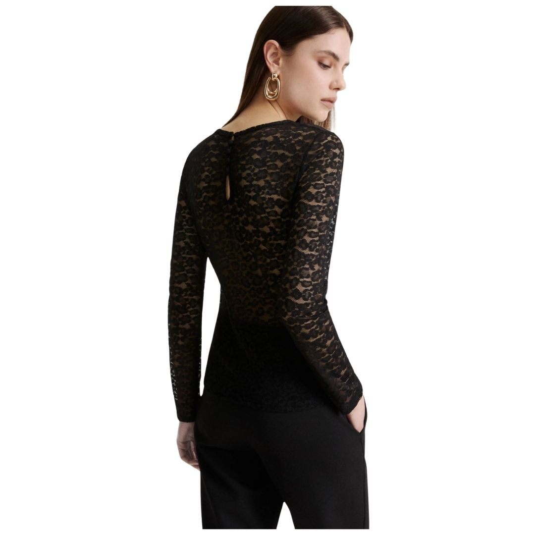 Autore Womens Long Sleeved Lace Top 2623976024200