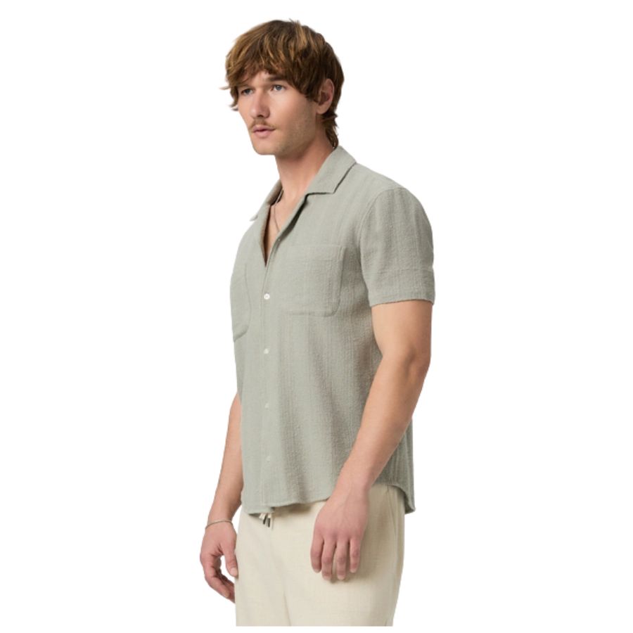 Jacobson Textured Short Sleeve Mens Shirt M306R06