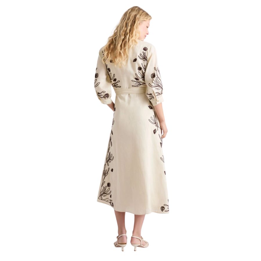 Banda Enbroidered Linen Womens Dress 2613221232200