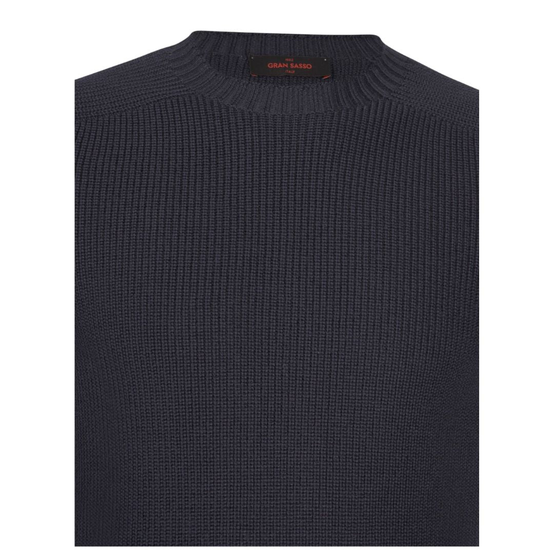 Waffle Knit Mens Crew Neck Jumper 24116/24601