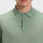 Lancione Long Sleeve Virgin Wool Polo Jumper 50476355