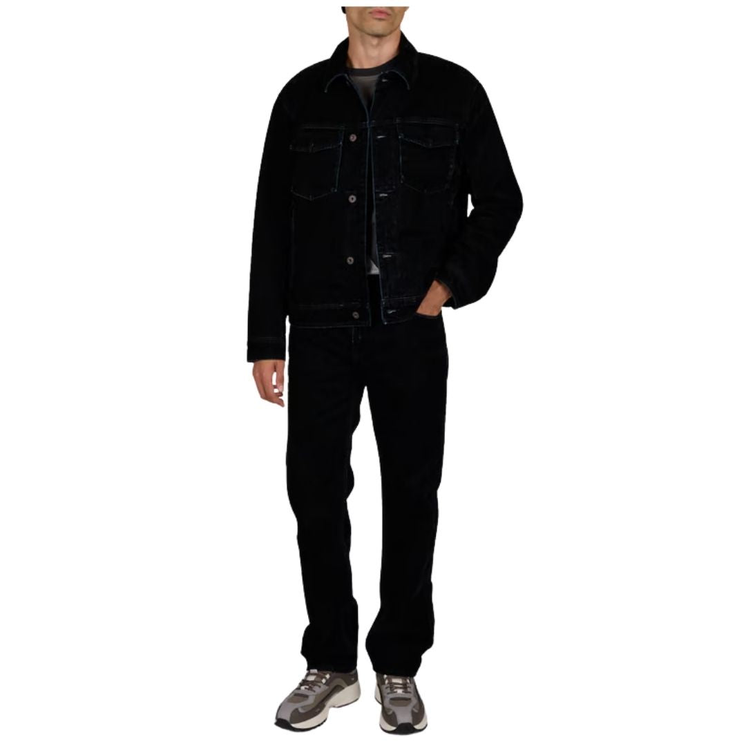 Signature Capsule Mens Flocked Denim Jacket EM001175 AF27564