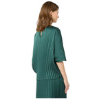 Daureo Loose Pleated Womens Satin Blouse 2625166051600