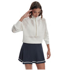 Aurora Half Zip Knit Womens Top VAR01813