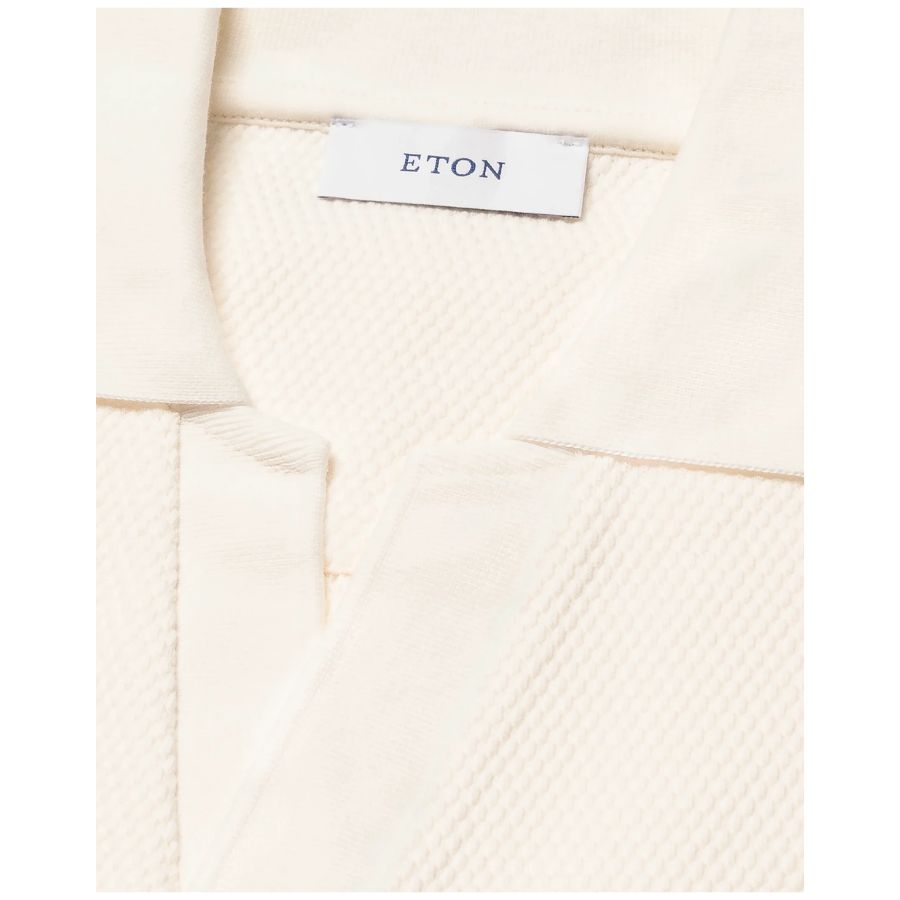 Waffle Open Collar Mens Polo Shirt 100014580