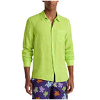 Caroubis Mens Linen Shirt CRSE3U01