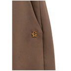 Pleated Womens Wide Leg Trouser