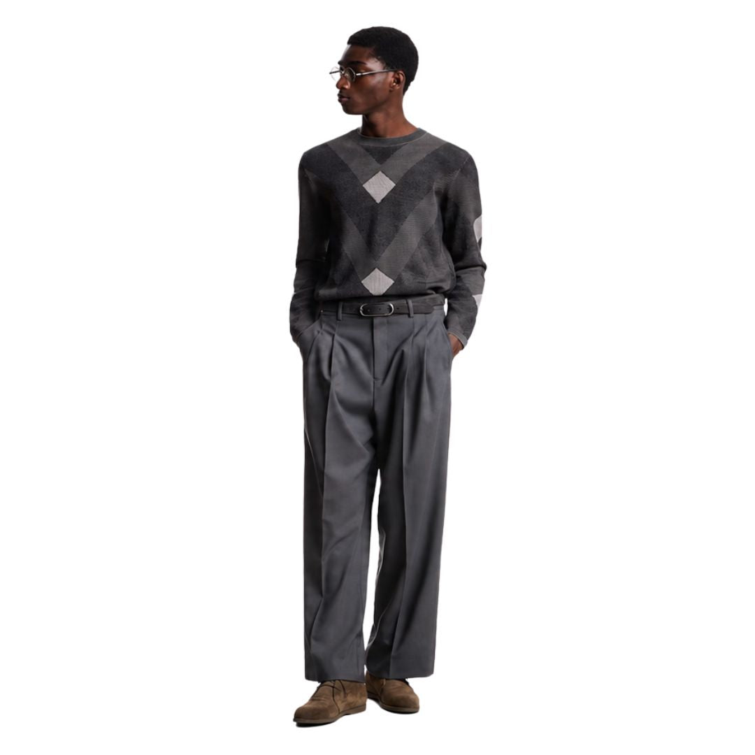 Signature Capsule Diagonal Pattern Mens Jumper EM006247 AF29852