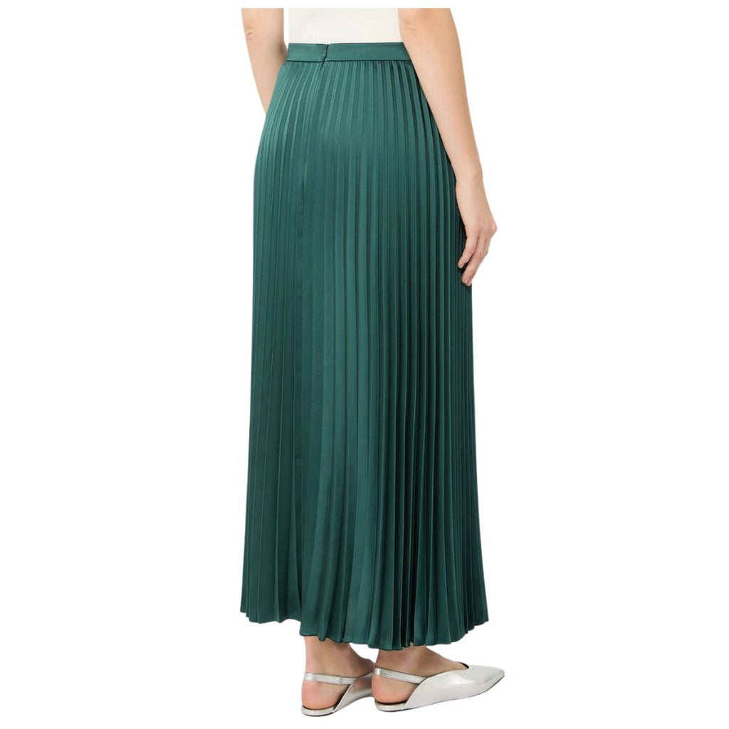 Nicchia Pleated Womens Satin Skirt 2625106031600