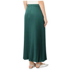 Nicchia Pleated Womens Satin Skirt 2625106031600
