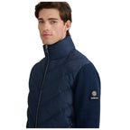 Hybrid Full Zip Mens Puffer Cardigan KNT51