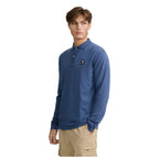 Merino Wool Button Mens Polo Shirt KNT95