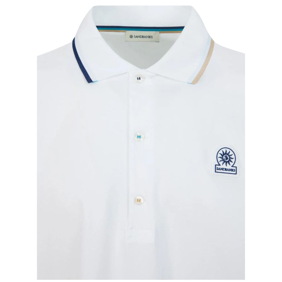 Tri-Colour Tipped Mens Polo Shirt MBP70
