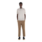 Extra Fine Merino Wool Textured Mens Polo Shirt