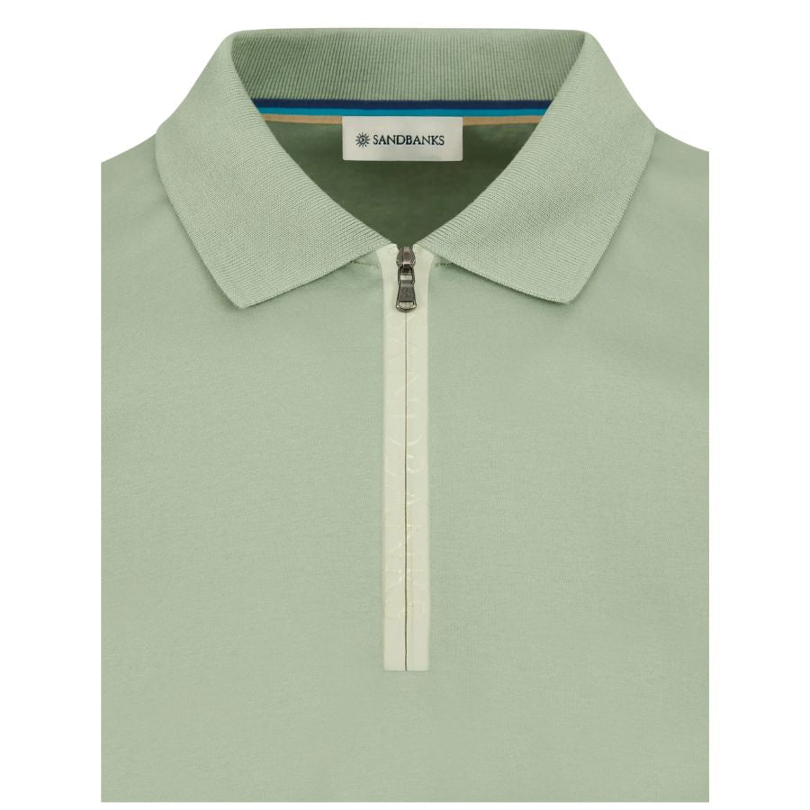 Silicone Zip Mens Polo Shirt MBP10