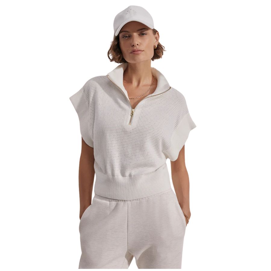 Fulton Cropped Knit Womens Top VAR01317