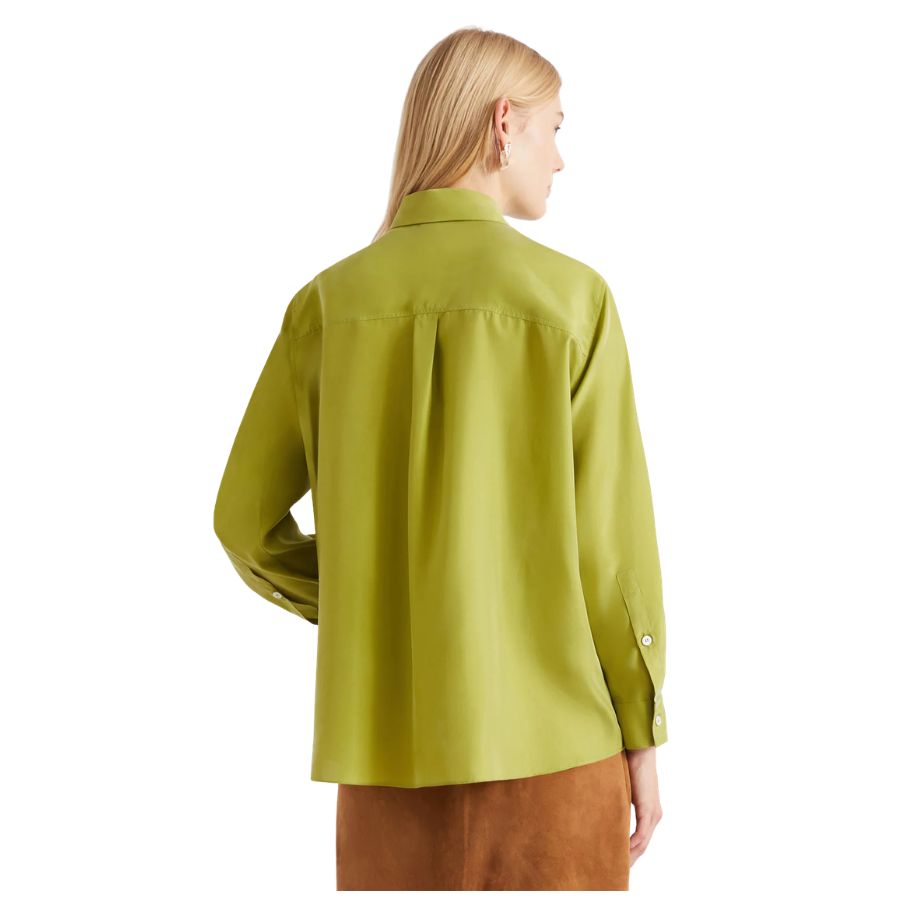 Marte Long Sleeve Silk Shirt 2613111094200