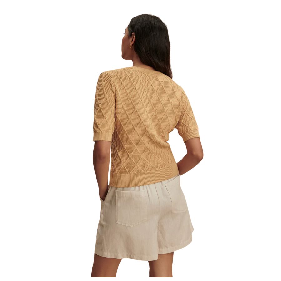 Merryn Diamond Knit Womens Top VAR03211