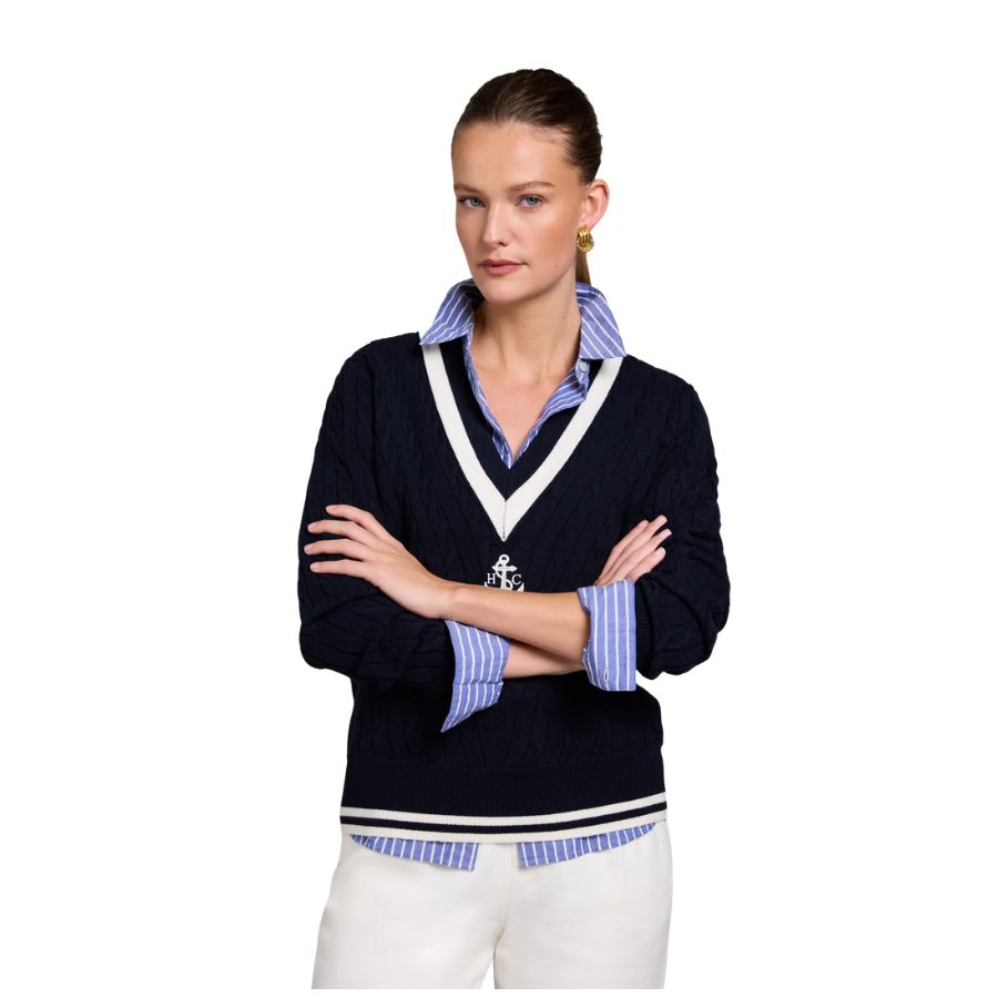 Melissa Womens V Neck Knit