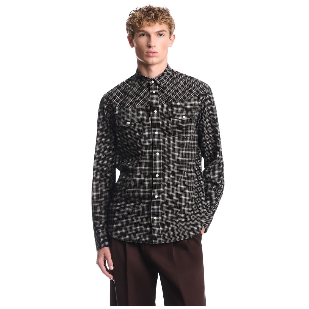 Long Sleeve Check Mens Shirt EM007369 TE23284