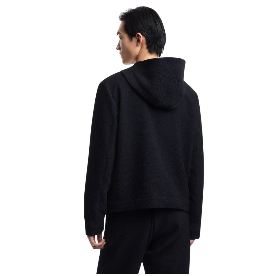 Embossed Pattern Mens Hooded Jacket EM000028 AF24811