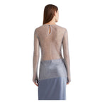 Operoso Rhinestone Mesh Womens Top 2613941021200