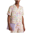 VBQ X Fabrice Hyber Charlie Mens Linen Shirt HAREU228