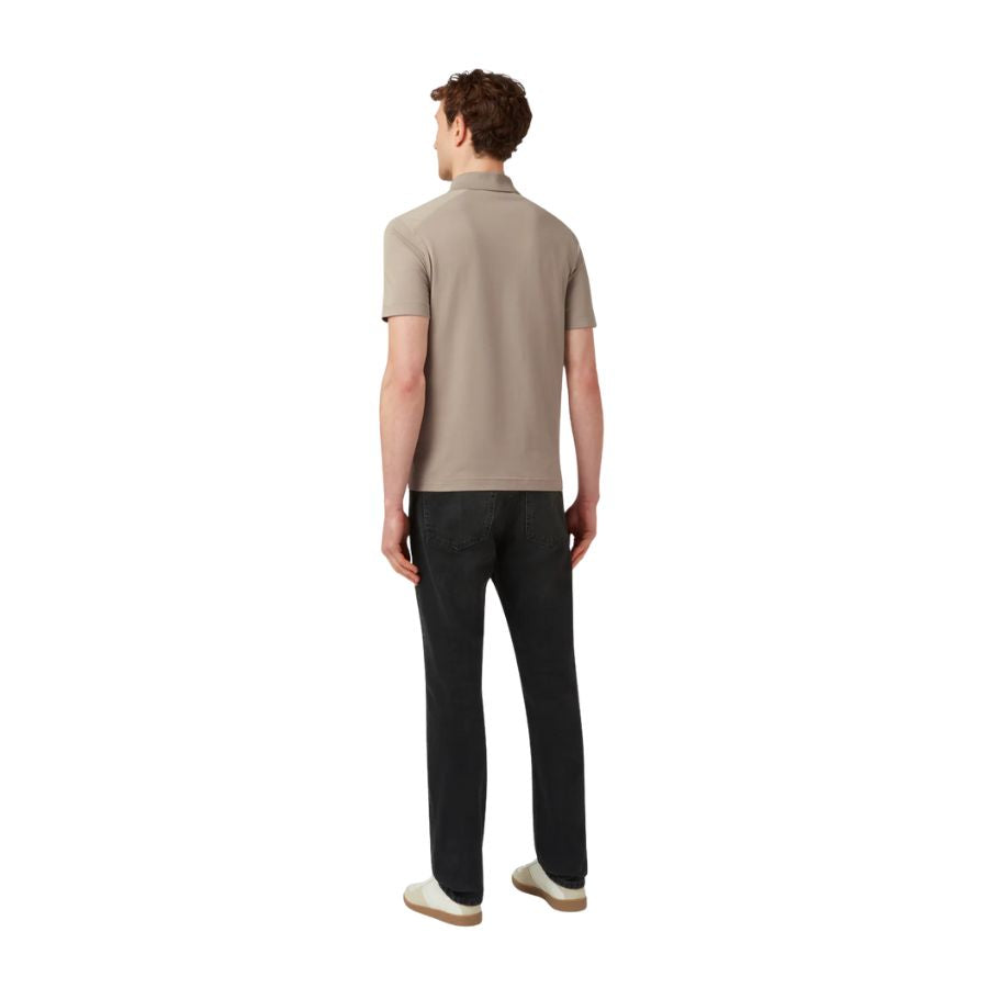 Alloy Zipped Mens Polo Shirt 105240
