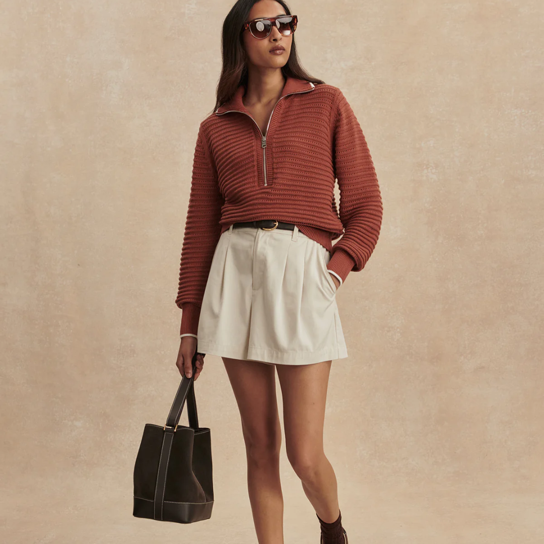 Morwenna 1/2 Zip Knit Womens Jumper VAR03185