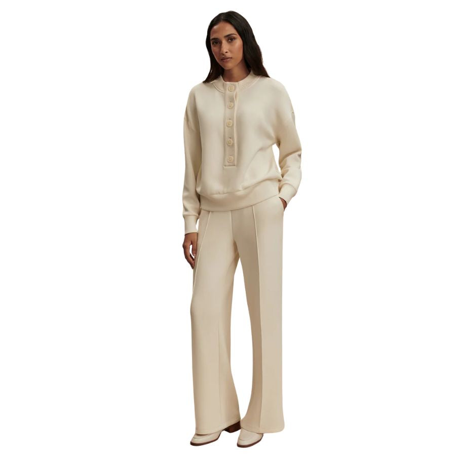 Reena Button Front Womens Sweatshirt VAR03387