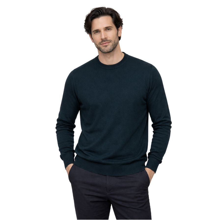 Extra Fine Merino Wool Mens Textured Jumper