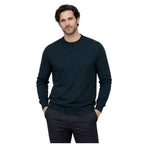Extra Fine Merino Wool Mens Textured Jumper