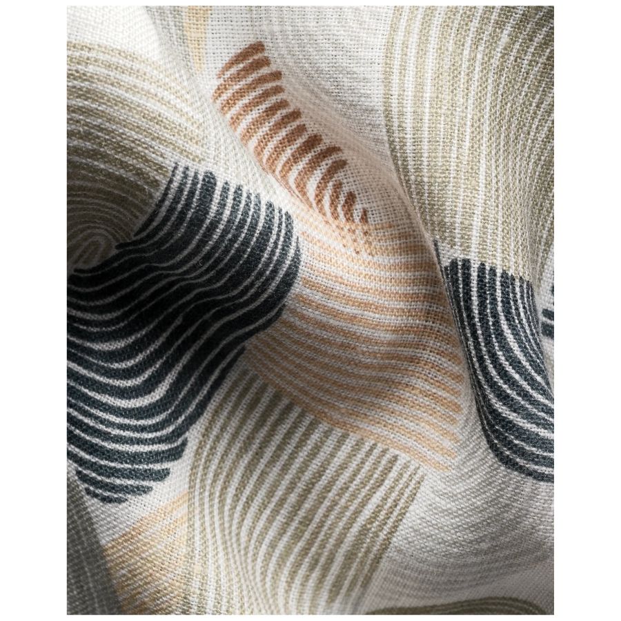 Geometric Print Linen Shirt 100015202