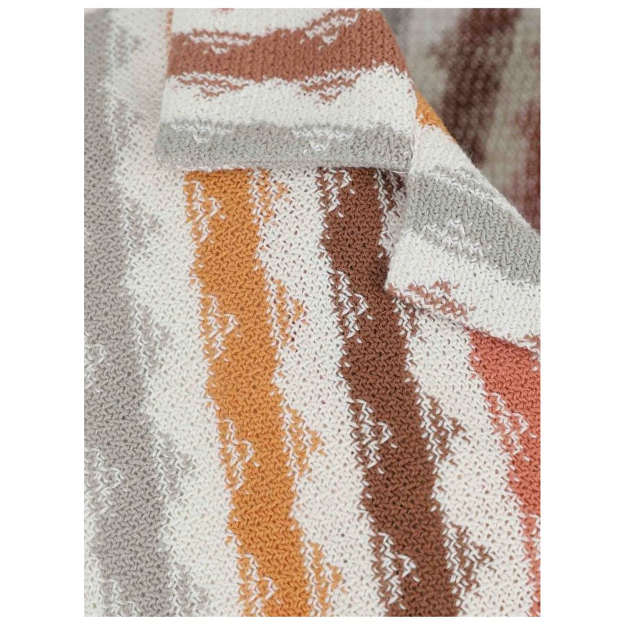 Textured Stripe Knitted Mens Shirt 60199/65100