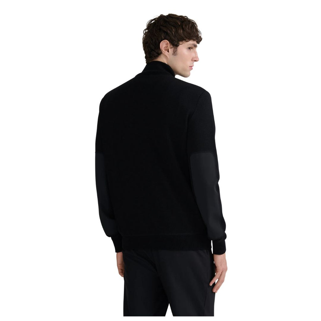 Technical Panelled Knit Zip Mens Jacket KNT96