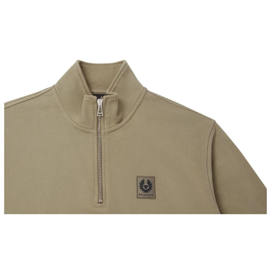 Mens Quarter Zip Cotton Fleece Sweatshirt 103001