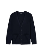 Ribbed Wool Blend V-Neck Cardigan EM002074 AF18108