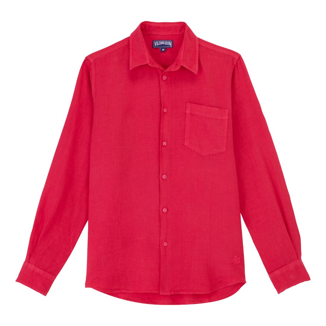 Caroubis Linen Long Sleeve Shirt CRSH9U10