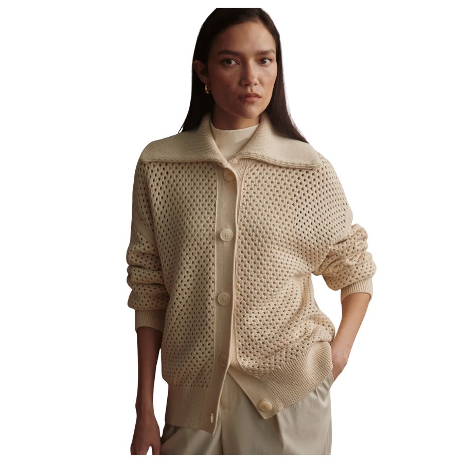 Myrtle Button Through Knit Womens Cardigan VAR02972