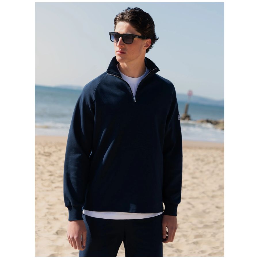 Interlock Quarter Zip Mens Sweatshirt MBS17