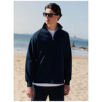 Interlock Quarter Zip Mens Sweatshirt MBS17