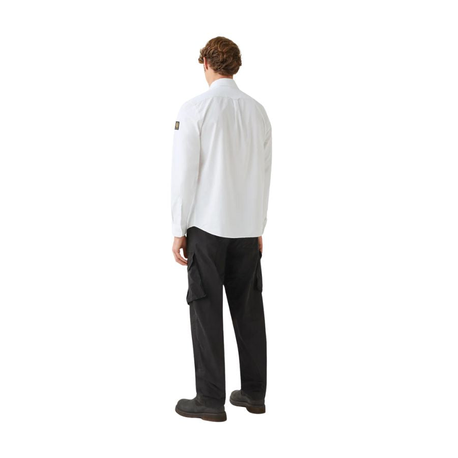 Scale Long Sleeve Linen Shirt 105651