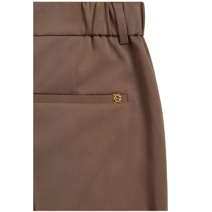 Pleated Womens Wide Leg Trouser