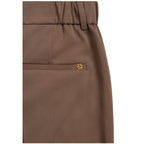 Pleated Womens Wide Leg Trouser