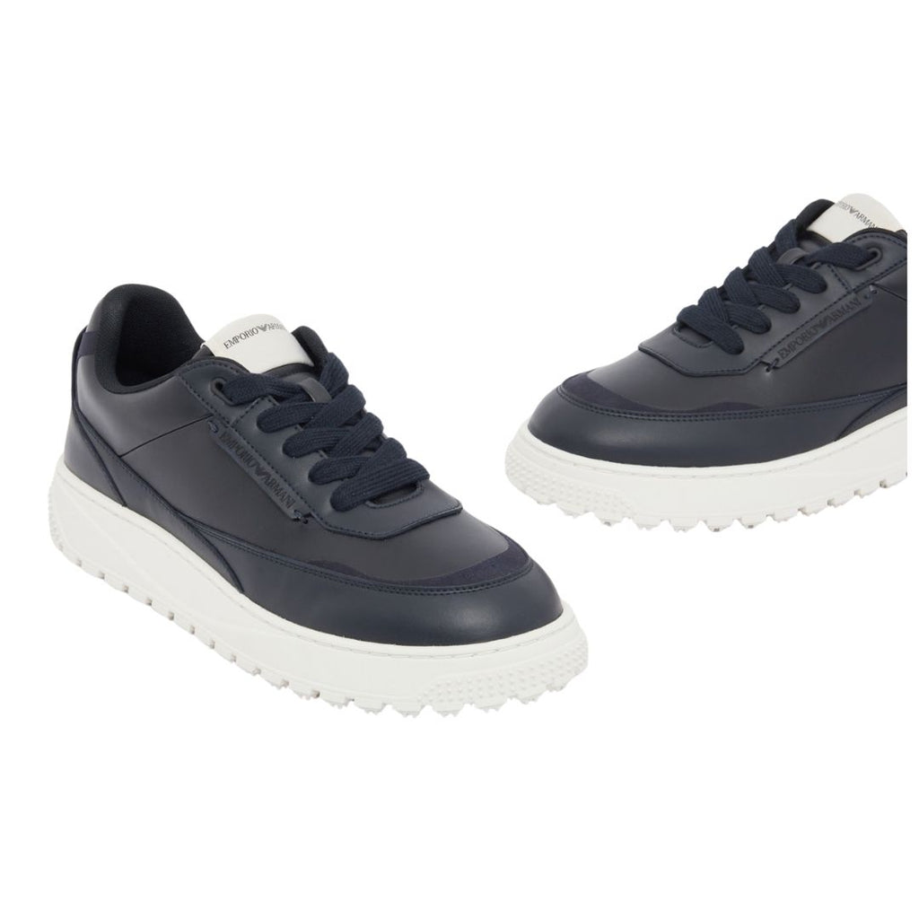 Smooth Leather Mens Lace-up Trainers EM003739 AF19724
